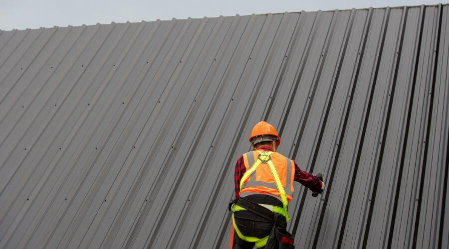 Professional metal roof installation services in Helena, OK